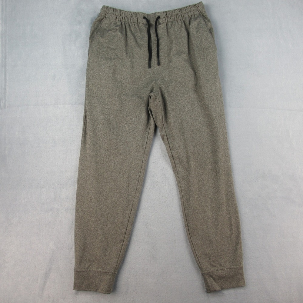 Stance Mens Medium Gray Heathered Jogger Sweatpants Elastic Drawstring Waist